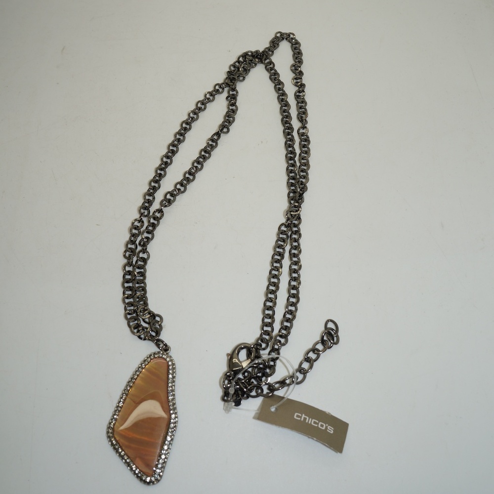 Chico's Lynn Pendant Crystal Necklace
